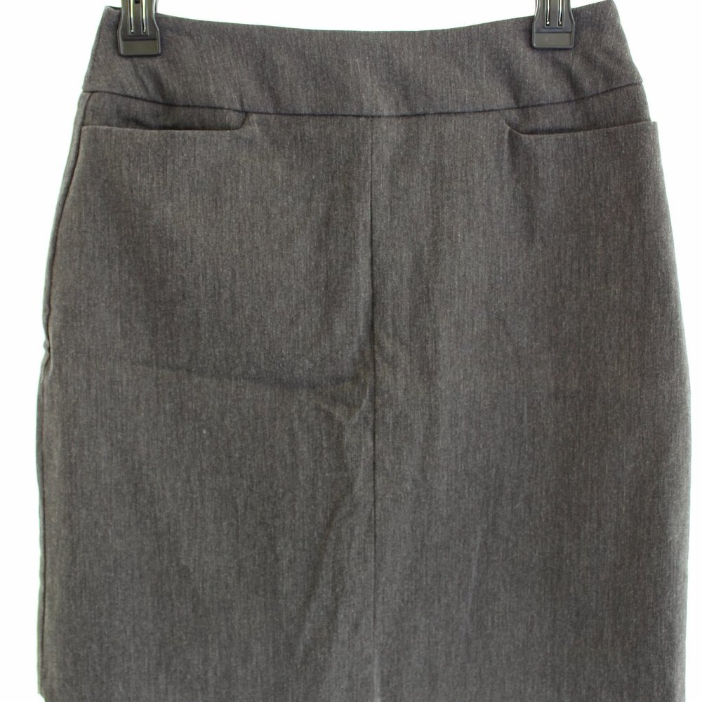 B Moss Company Grey Stretch Skirt Size 4